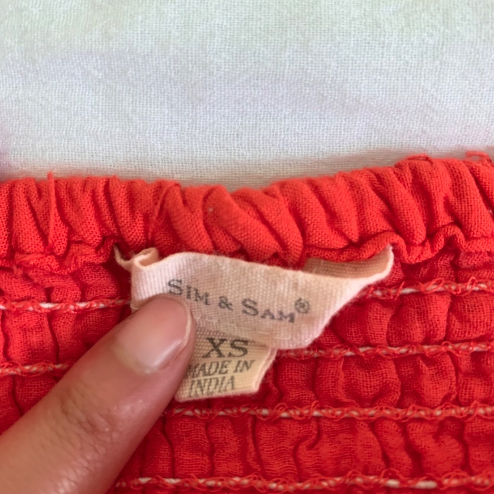 NWOT Orange-red eyelet tank top (Marshall’s) - Picture 3 of 4